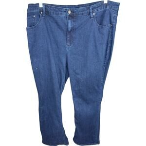 BEAUTIFUL by Lawrence Zarian Regular Baby Boot Jean- Indigo Dark Rinse 24‎ Plus